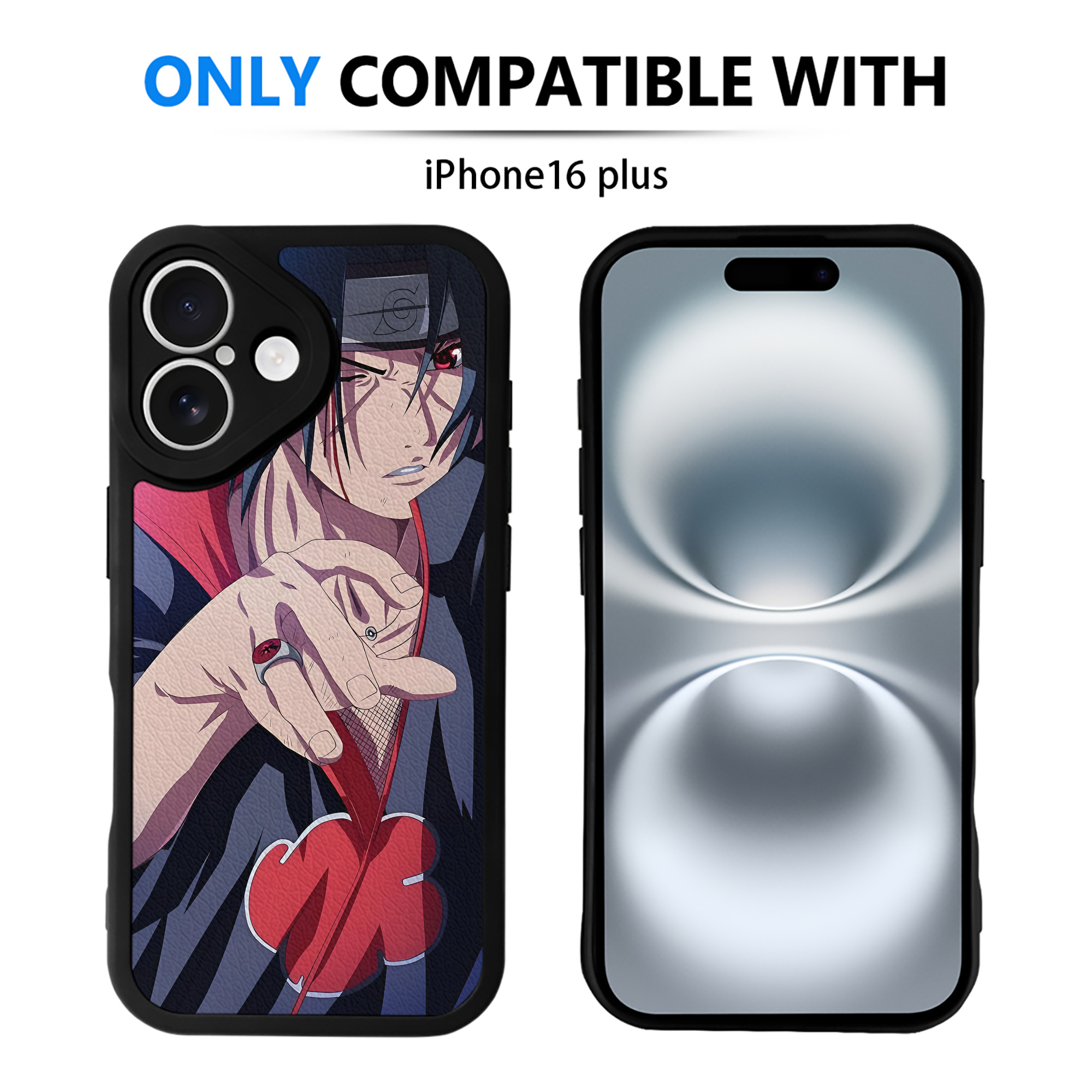 （画像用） NARUTO -ナルト- NARUTO -ナルト- 疾風伝 【iPhone 16シリーズ対応】シリコンスマホケース（レザー調） 材質：シリコン
